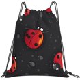 thumbnail image 1 of Drawstring Bags for Men Women, Lightweight Sport Gym Backpack for Sports Yoga Travel, 14x16 Inch, 1 of 5