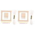 thumbnail image 4 of Raindrops 2 Sets of Weaving Kit Handcraft Mini Weaving Set Woven Machine Tools Set, 4 of 8
