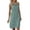 Green, variant on Women's a Line Dress Linen Blend Fashion Empire Waist Black M