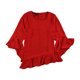 thumbnail image 1 of Blusa asimétrica Alfani de punto para mujer roja extragrande, 1 of 1