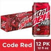 Mountain Dew Code Red Cherry Flavor Soda, 20oz Bottles, Pack of 10 ...
