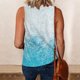 thumbnail image 5 of Playeras,Blusas y Tops,Ropa para Mujer Túnica camisetas sin mangas para las mujeres Camiseta de verano sin mangas con cuello redondo y estampado de verano para mujer (Sky Blue, L), 5 of 6