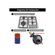 thumbnail image 4 of Parrilla De Gas Empotrable Estufa De Mesa 4 Quemadores Acero Inoxidable, 4 of 5