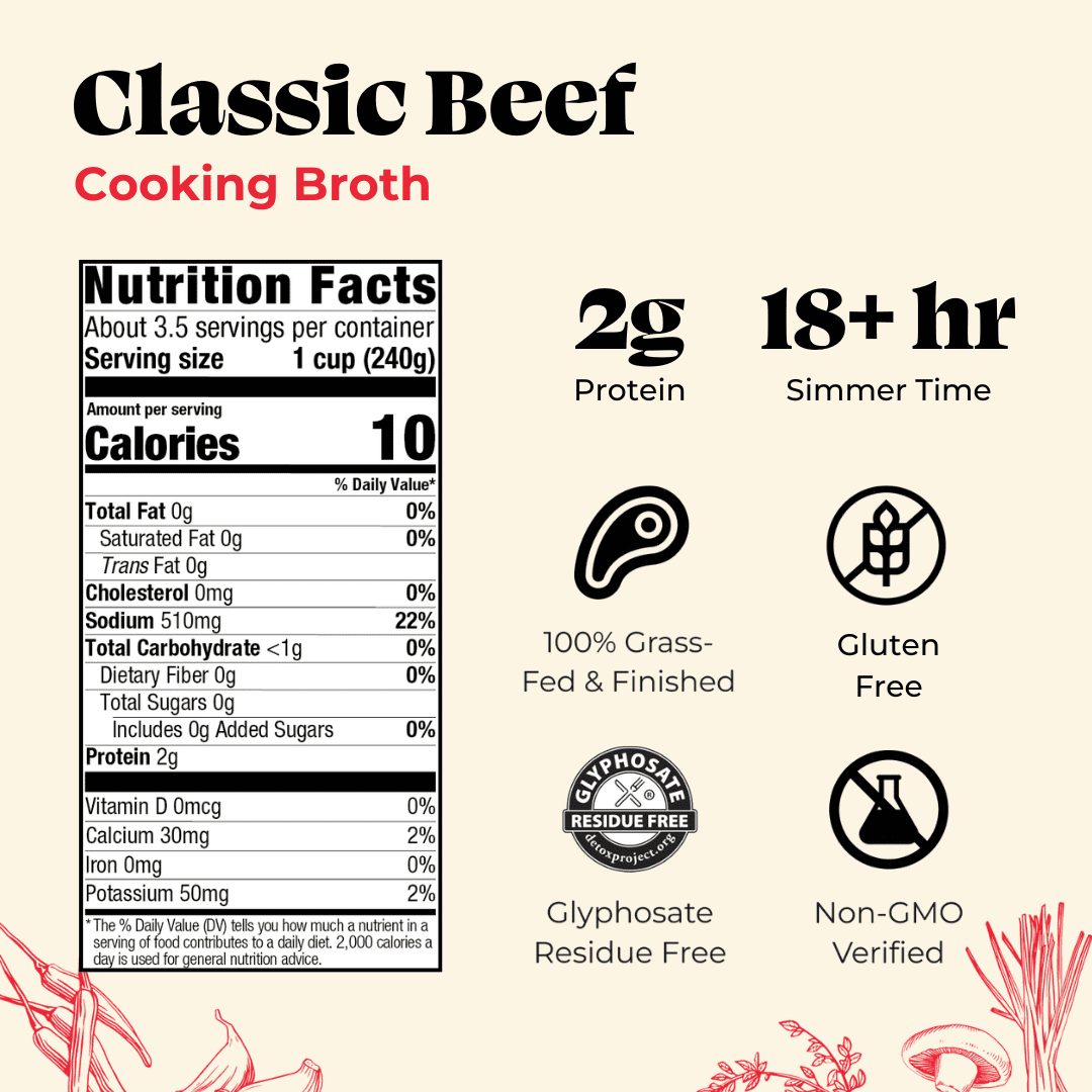 (3 pack) Kettle & Fire Beef Cooking Broth, Shelf-Stable, 32 oz