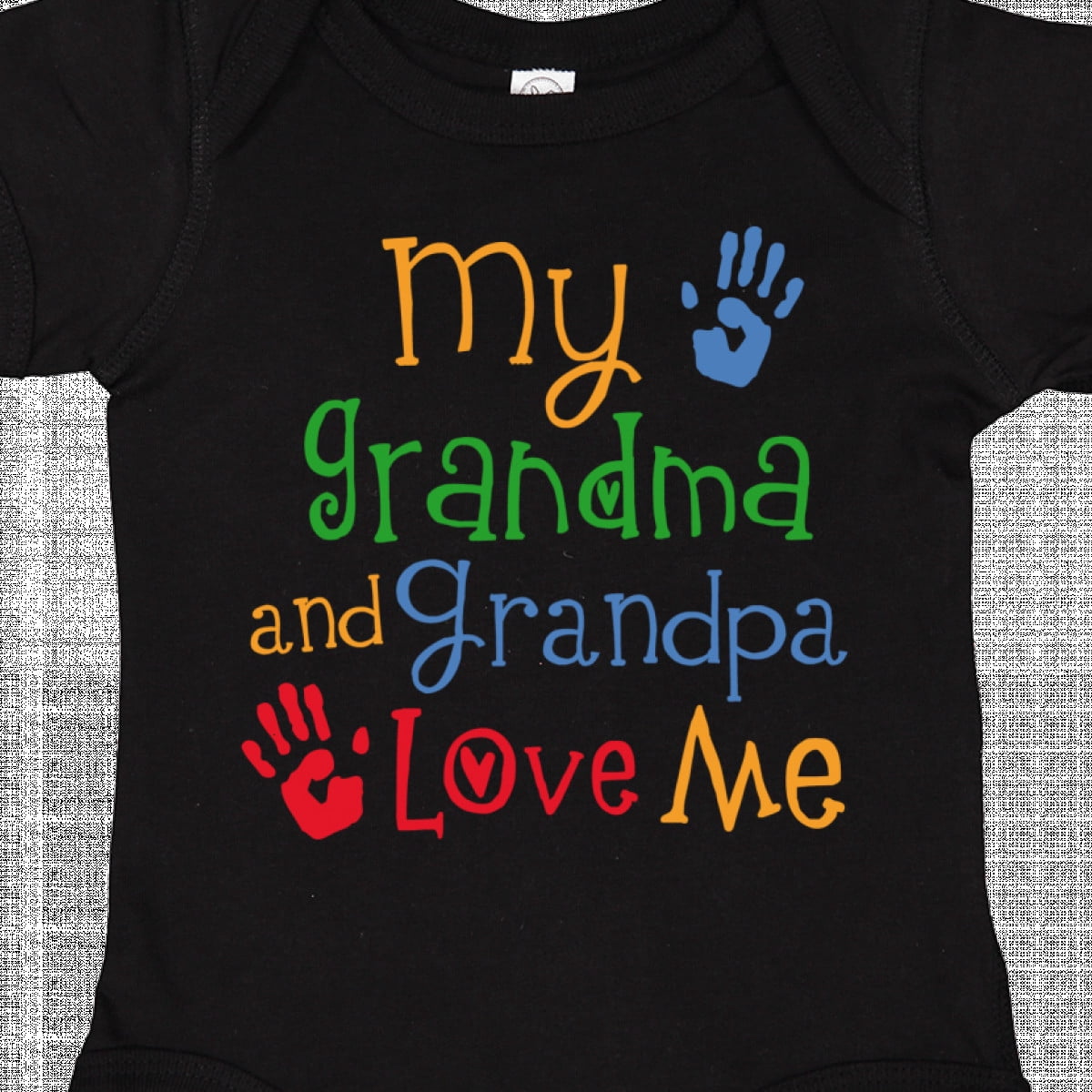 Inktastic My Grandma and Grandpa Love Me Boys or Girls Baby Bodysuit