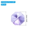 thumbnail image 2 of Uxcell K9 Crystal Octagon Beads 2 Holes Pendants, 30 Pack 14mm Chandelier Prisms Hanging Beads Light Purple, 2 of 6