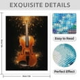thumbnail image 3 of Diamond Art Kits for Adults - 5d Violin Brilliance Radiant Strings Burst Diamond Painting for Adults, Diamond Art for Adults Beginners, Diamond Painting Kits for Adults for Home Wall Decor, 3 of 7