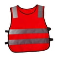 thumbnail image 4 of Chaleco reflectante de seguridad Sunnimix para niños Color fluorescente rojo, 4 of 8