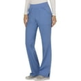 thumbnail image 4 of Cherokee Workwear Revolution Scrubs Pant For Women Mid Rise Straight Leg Pull-On Plus Size WW110P, 3XL Petite, Ciel, 4 of 7