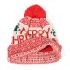 thumbnail image 3 of Gorro navideño de punto con estampado de bolas de piel de alce navideño, gorro de lana con protección para los oídos cálido para invierno, 1 rojo Kuyhfg Bienvenido a Kuyhfg, 3 of 5