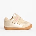 thumbnail image 1 of Rocket Champagne Shimmer Leather First Walker Trainer, 1 of 1