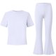thumbnail image 4 of Camisas de Manga Larga de Niños Tamaño 12-14 Juventud Color Sólido Manga Corta Superior Y Pantalones Largos de Dos Piezas Conjunto de Niños de Vestir Casual, 4 of 6
