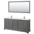 thumbnail image 5 of Wyndham Collection WCS202080DWBC2UNSM70 Deborah 80" Free Standing Double Basin Vanity Set, 5 of 6