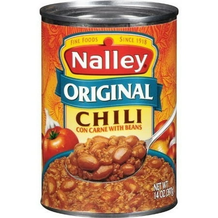 24 PACKS : Nalley Original Chili Con Carne with Beans, 14-Ounce