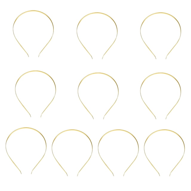 Guardurnaity Paquete de 10 diademas de Metal para el cabello, accesorios para manualidades en blanco, joyería DIY, marco liso, regalos de fiesta para bodas Accesorio para el cabello Guardurnaity AP009975-00