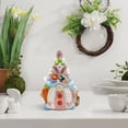 thumbnail image 4 of JHEHF Easter Ceramic GnomeTree Decorations 5.9 Inch Lighted Sculpture with Colorful LED Lap Ornament Spring Home Bedroom Home Table Decor Gifts, 4 of 7