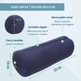 thumbnail image 2 of Everyday Yoga Cotton Round Bolster, High Impact, Durable & Soft, Removable Cover, 2 of 6