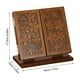thumbnail image 3 of Espejo plegable de tres caras con diseño tallado en madera (1 unidad)., 3 of 8
