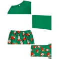 thumbnail image 4 of DARING DIVA Pajamas Christmas Santa Loungewear Long Sleeve ["Men"] XL Green, 4 of 5