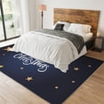 thumbnail image 3 of Area Rugs 3'x4', Merry Christmas Doormat, Gold Stars with Fir Twig Holiday Fashion Art Printed Pattern Washable Area Rug, Soft Comfy Breathable Non Slip Rugs for Kids Bedroom Decor Mats, 3 of 6