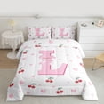 thumbnail image 2 of Castle Fairy Bow Personalized Initial L Full Size Comforter Sets,Dreamy Bedding Sets, 2 of 8