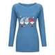 thumbnail image 3 of Sudaderas Navideñas Para Mujer Santa Claus Impreso Jersey de Manga Larga Suéter Casual Top Odeerbi ODB208928, 3 of 6