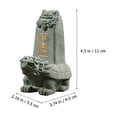 thumbnail image 3 of SEWACC Chinese Style Turtle Decor Statue Dragon Turtle Ornament For Home Garden, 3 of 8