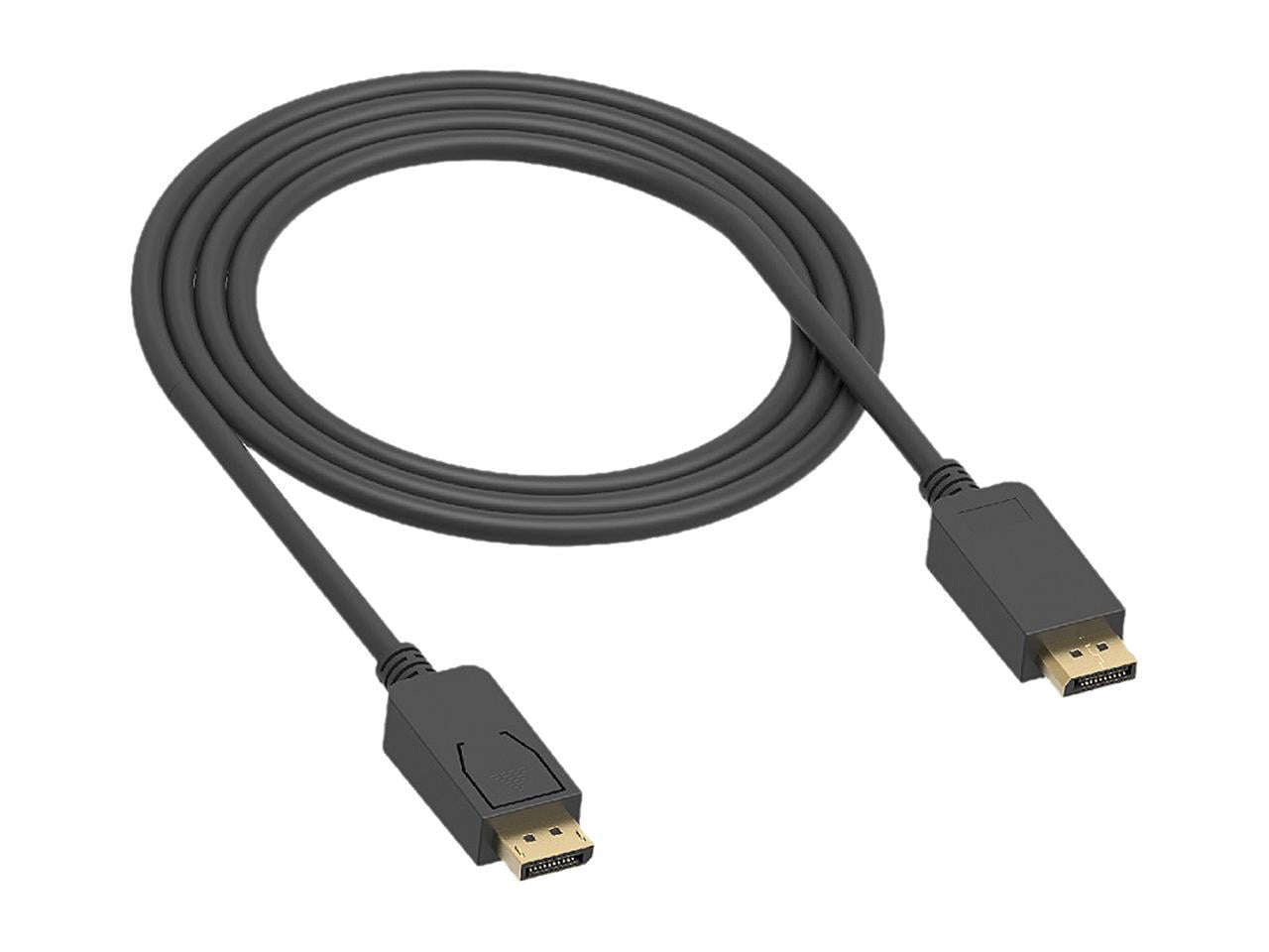 Nippon Labs 15Ft DisplayPort Male/Male Cable V1.2 4K up to 144Hz, Black DP1.2 Cable - 60DP12V-MM-15