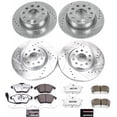 thumbnail image 3 of PowerStop Front and Rear Z26 Street Warrior Carbon-Fiber Ceramic Brake Pad and Drilled and Slotted Rotor Kit Fits: VOLKSWAGEN Select Models K7530-26, 3 of 9