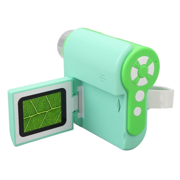 Microscopio Portátil, Pantalla de 2 Pulgadas, Cámara de Microscopio para Niños, Aumento de 1000X, LED Ajustable, 1080p, Foto y Vídeo, Microscopio Portátil digital