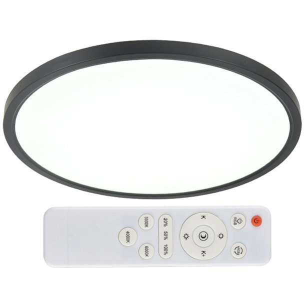 Lámpara Techo Ultrafina Accesorio Moderno LED Con Control Remoto Regulable para