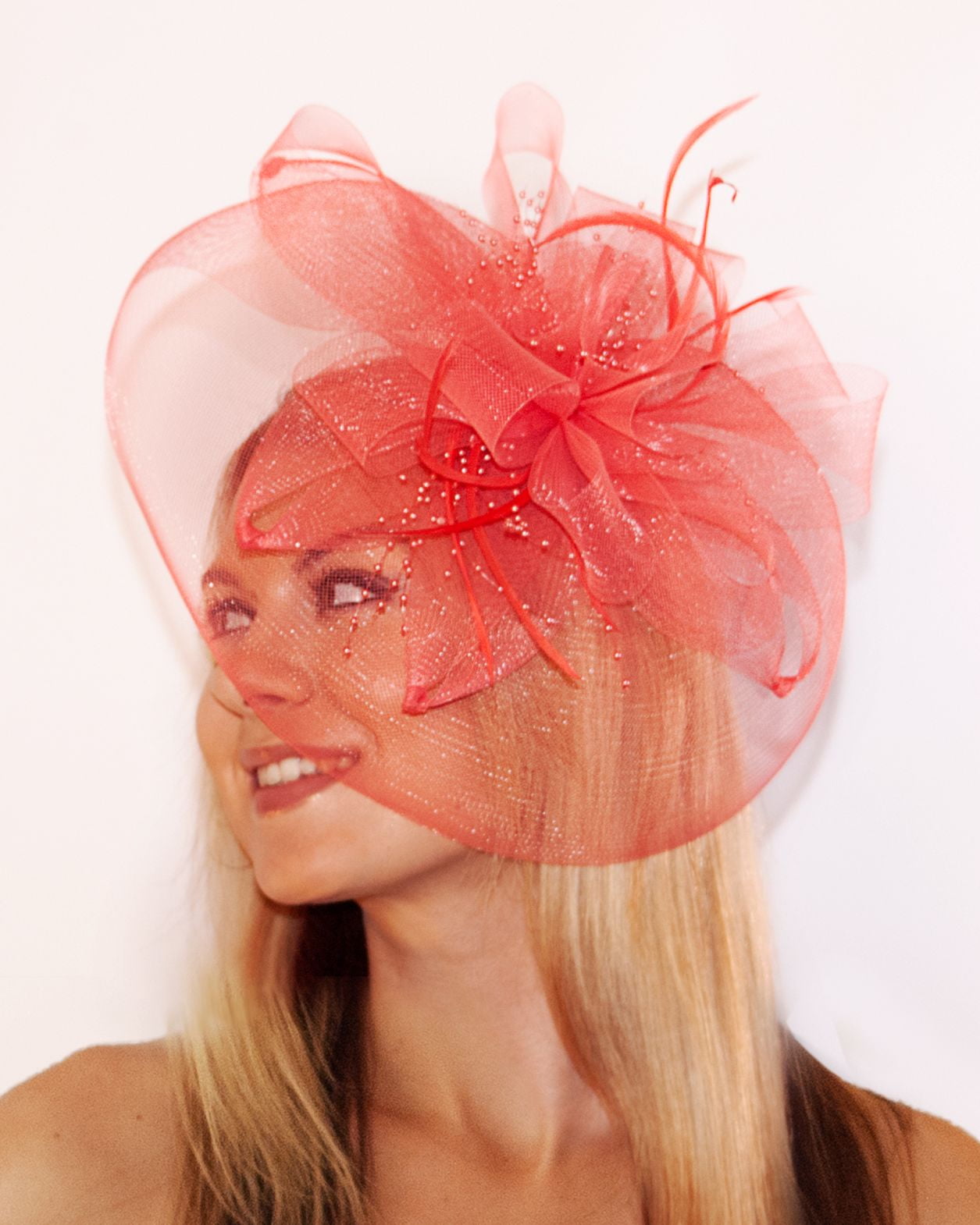 pink fascinator hat