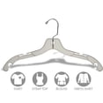 thumbnail image 1 of International Hanger Cintre en Plastique Transparent 4 Encoches, 1 of 4