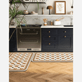thumbnail image 2 of SPACEMUSE Kitchen Rug Set 2 Piece, Modern Moroccan Soft Carpet, Neutral Geometric Distressed Rubber Backing, Machine Washable Non-Slip Mats for Kitchen, Hallway, Bathroom, 15.8"x23.7" + 15.8"x47.3", 2 of 6