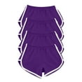 thumbnail image 4 of LEBONYARD High Waist Yoga Shorts for Women,Women's Casual Shorts for Comfortable Wear,4pcWomen Casual Summer Sports Shorts Workout Yoga Shorts Active Shorts Purple M, 4 of 7