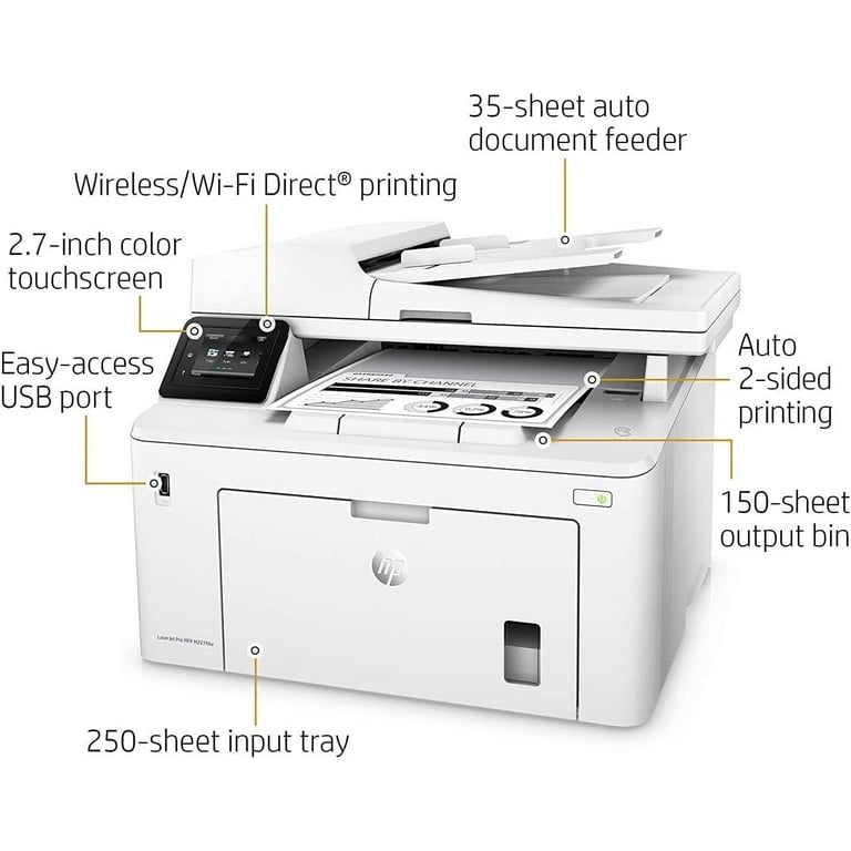 HP Laserjet Pro MFP M227fdw Wireless NFC Monochrome Laser Printer