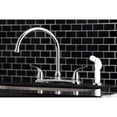 thumbnail image 4 of Kingston Brass KB791YL Yosemite 8-Inch Centerset Kitchen Faucet with Sprayer, Polished Chrome, 4 of 5