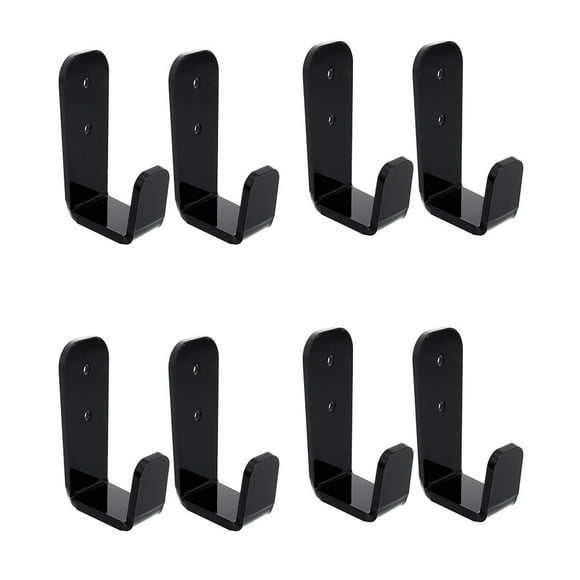 MasteelfCA 4 Paires de Supports Muraux pour Cannes à Pêche, Organisateurs Muraux en Acrylique avec Vis