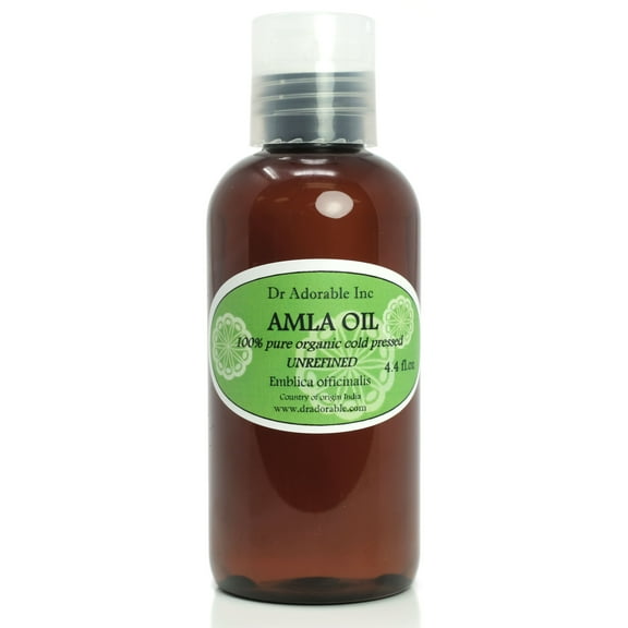 Dr.Adorable - Amla Oil Unrefined Extra Virgin 100% Pure Organic Cold Pressed Natural 4 oz