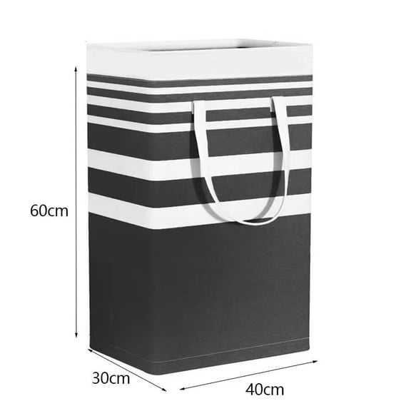Weiwen 2 Pack Collapsible Laundry Hamper, Foldable Storage Basket with Handles, Waterproof Lining Dirty Clothes Organizer Bin