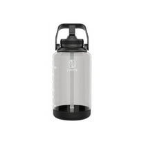Takeya Tritan Motivational Plastic Water Bottle 64 oz. Stormy Black (54145)