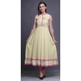thumbnail image 2 of Bimba China Ivory Floral Indian Long Kurti For Women Party Wear Printed Sleeveless Anarkali Kurti Dress XX-Large, 2 of 6