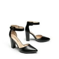 thumbnail image 5 of DREAM PAIRS Women's Block High Heels Pointed Toe Ankle Strap Dress Pumps for Wedding Party, 5 of 5