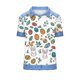 thumbnail image 5 of Camiseta de Solapa de Cuello Redondo de la Impresión Casual de Pascua No Posicionamiento, Tops de Cuello Redondo para las Mujeres Suaves Transpirables, 5 of 6