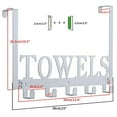thumbnail image 3 of Ganchos Para Colocar Sobre La Puerta Ganchos Para Toallas Para Baño Toallero Toallero Para Baño Dormitorio Cocina Piscina Toallas De Playa Albornoz Montaje En Pared Colgar En La Puerta Gabinete Armari, 3 of 5