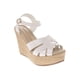 thumbnail image 4 of Sandalias Angelina color blanco con cintas entrelazadas y cuña 22.0 Dorothy Gaynor Sandalias Angelina color blanco con cintas entrelazadas y cuña 22.0, 4 of 6