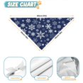 thumbnail image 6 of Dog Bandana 2 Pack,Dark Blue Christmas Snowflake Pattern Bandanas for Dogs,Cat Bandana,Small/ Large Dog Bandana 2 Size,Dog Bandanas Girl Boy, 6 of 6