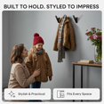 thumbnail image 2 of Homeforia Walnut Wood Coat Hooks, High End Walnut, 2 of 6