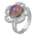 thumbnail image 3 of 2x cambian de color el de ánimo, la emoción, la sentimiento, , los anillos, la regala para hombre Yinane Anillo de humor de girasol, 3 of 8