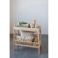 thumbnail image 4 of Creative Co-Op Rattan and Bamboo Console Table with Shelf, Natural, 4 of 5